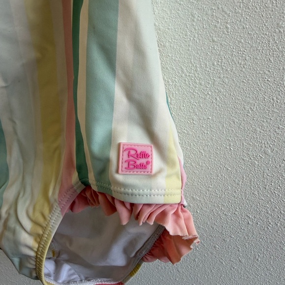 Striped Ruffle Butts Swimsuit - Picture 5 of 6
